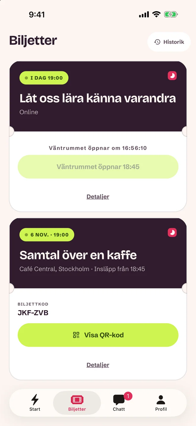 Biljettskärm